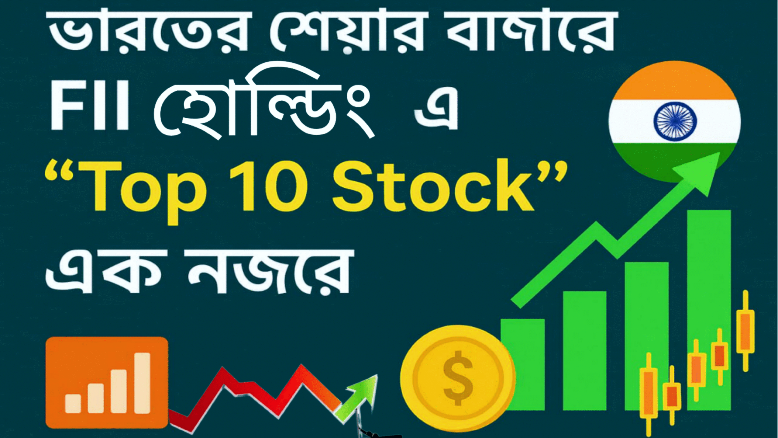 india top 10 fii holding